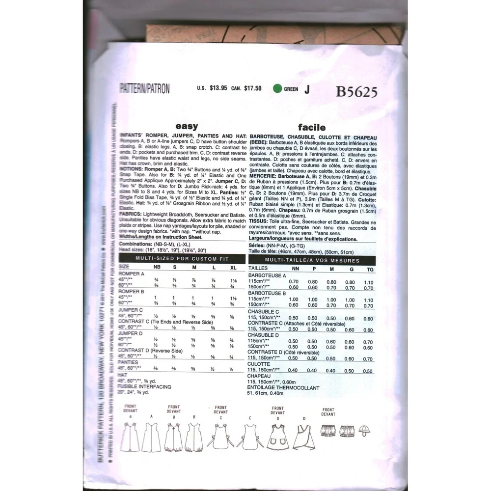 Butterick b5625 sewing
